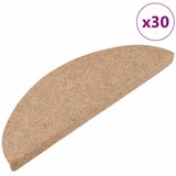 vidaXL Prostirke za stepenice samoljepljive 30 kom bež 56x17x3 cm - Bež 56 x 17 x 3 cm 30 Bež | shoptok.hr