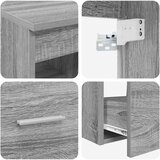  Set ormarića za kupaonicu 3 kom. Siva Sonoma 49,5 x 35 x 63 cm | shoptok.hr