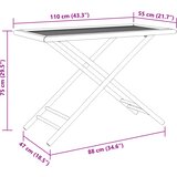  5-dijelni vrtni blagovaonski set od bambusa Smeđa | Shoptok.si