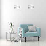 Viseći luster HELEN na sajli, 1xE27/15W/230V, prečnik 20 cm, bela | Eponuda.com