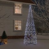  Stožasto božićno drvce hladno bijelo 1400 LED žarulja 160x500cm | shoptok.hr