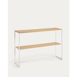 Kave Home Bijeli/u prirodnoj boji pomoćni stol u dekoru hrasta 30x120 cm Yoana – | shoptok.hr
