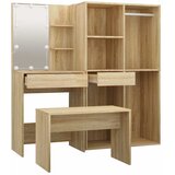  Set toaletnog stolića boja hrasta sonome LED konstruirano drvo Smeđa | shoptok.hr