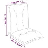  Jastuci za stolice s niskim naslonom 6 kom. plavo-bijele prugaste oxford tkanine - plava i bijela prugasta 6 with 2 elastic st | shoptok.hr