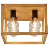 Searchlight Square Stropna svetilka iz tkanega bambusa s 4 lučmi, (22100943) Cene