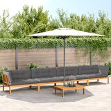  5-dijelna set vrtnih sofa od paleta s jastucima od drva bagrema | shoptok.hr