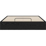  Otomanski krevet s pohranom Crni Hrast 193 x 135 x 25 cm | shoptok.hr