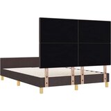  Postelja Temno Rjava 140x200 cm Tkanina, (22048973) | Shoptok.si
