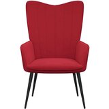 vidaXL Stolica za opuštanje s osloncem za noge boja vina baršunasta | shoptok.hr