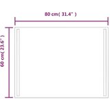  LED kupaonsko ogledalo 60 x 80 cm | shoptok.hr