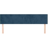  Uzglavlja tamnoplava 180x5x78/88 cm baršunasta | shoptok.hr