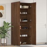 vidaXL Ormar za cipele Smeđa hrastovina 80x35,5x180 cm Igrađeni drvo | shoptok.hr