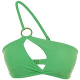Trendyol Bikini Top - Green - Plain Cene