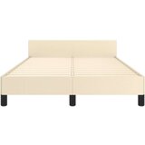 Okvir za krevet s uzglavljem krem 120x200 cm od umjetne kože | shoptok.hr