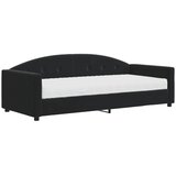  Dnevni krevet s madracem crni 90 x 200 cm baršunasti | Shoptok.si