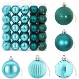  Set božićnih kuglica 75 kom. Zelena 6 cm Polistiren | shoptok.hr