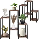 springos metalni stalak za cvijeće sa 6 polica, crni, visina 79 cm | shoptok.hr