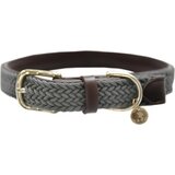 Kentucky Dogwear Pletena najlonska ovratnica za pse v sivi barvi - S (40 cm) Cene