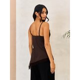 Sinsay Top s asimetričnim rubom i čipkastim obrubom | shoptok.hr
