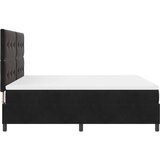 Box Spring Krevet s Madracem Crni Super King Baršun | shoptok.hr