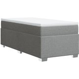  Krevet s oprugama i madracem svjetlosivi 100x200 cm od tkanine | shoptok.hr