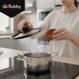 Ruhhy univerzalni poklopac 3 u 1 za lonce 18/20/22 cm, staklo i silikon | shoptok.hr