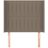  Uzglavlje s ušima smeđesivo 83x16x118/128 cm od tkanine | shoptok.hr