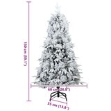 vidaXL Umetno Zložljivo Božično Drevo Zelena 150 cm PE in PVC | Shoptok.si