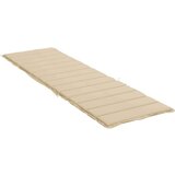 vidaXL Blazina za ležalnik bež 200x50x3 cm blago | Shoptok.si