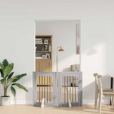  Vrata za pse s postoljem 2 pcs Siva sonoma 60 x 80 cm | shoptok.hr