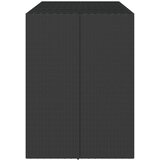  Barski stol sa staklenom pločom crni 145x80x110 cm poliratan | shoptok.hr