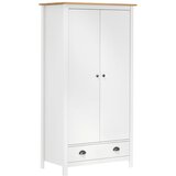 The Living Store Garderobna omara z 2 vrati Hill bela 89x50x170 cm borovina - Garderobna Omara, (21434308) Cene