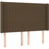  LED uzglavlje tamnosmeđe 147x16x118/128 cm od tkanine | shoptok.hr