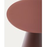 Kave Home Okrogla stranska mizica s stekleno mizno ploščo ø 50 cm Wilshire – | Shoptok.si