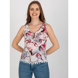 Baiyibaishun Blouse-AT-BZ-2202B.70-white-pink | Shoptok.si