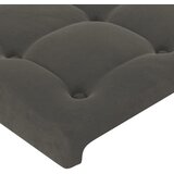  LED uzglavlje tamnosivo 180x5x118/128 cm baršunasto | shoptok.hr