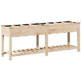  Vrtna saksija Bež 203,5 x 53 x 76,5 cm Čvrsto drvo jele | shoptok.hr