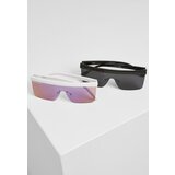 Urban Classics Accessoires Sunglasses Rhodes 2-Pack Black/White | shoptok.hr