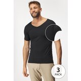 MEN-A 3PACK Nevidna majica za pod srajco z blazinicami za znoj Cene
