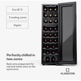 Klarstein Shiraz 24 Duo, hladilnik za vino, 2 hladilni območji, 75 l/24 steklenic, 5-18 °C, upravljanje na dotik | Shoptok.si