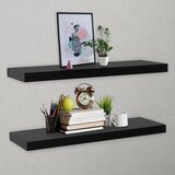 vidaXL Plutajuće zidne police 2 kom crne 120 x 20 x 3,8 cm Cijene