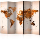  Paravan u 5 dijelova - World in brown shades II [Room Dividers] 225x172 Cijene