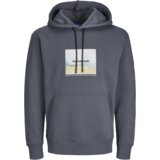Jack & Jones muški duks 12266801, sivi Cene