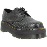 Dr. Martens Čevlji Derby 1461 Quad Wild Croc Emboss Femme Gunmetal Srebrna | Shoptok.si