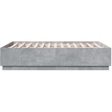 vidaXL Posteljni okvir betonsko siv 120x190 cm inženirski les, (21112562) | Shoptok.si