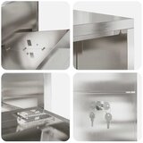 Sandučić za pakete Srebrno 44 x 22 x 82 cm Nehrđajući čelik | shoptok.hr