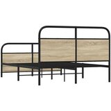 vidaXL Okvir kreveta bez madraca boja hrasta sonome 120x200 cm drveni | shoptok.hr