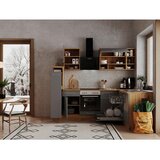 RESPEKTA Kotna Kuhinja Z Aparati Hilde, Siva, Barva Hrasta | Shoptok.si