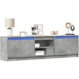 vidaXL TV ormarić s LED svjetlima boja betona 180x34x50 cm drveni | shoptok.hr