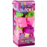 Blocks Edukativne kocke za slaganje u roza kutiji - 40 elemenata | Shoptok.si
